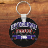 法執行誇りを持った息子 キーホルダー (正面)