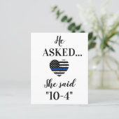 法執行警察の結婚式の日付を保存 (スタンド正面)