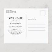 法執行警察の結婚式の日付を保存 (裏面)