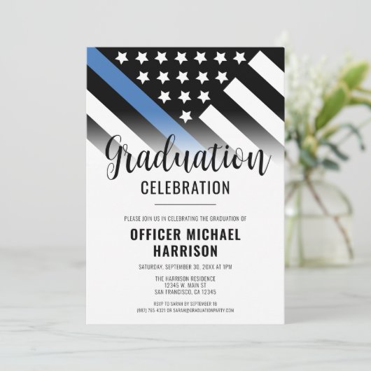 法執行警察卒業党ブルーライン 招待状 (スタンド正面)