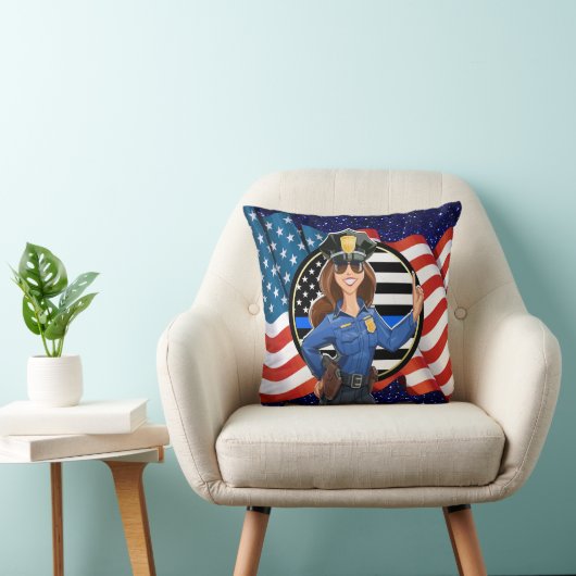 法執行警察官 クッション (椅子)