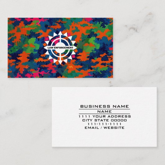 法執行警察署保安官ネオン 名刺 (正面/裏面)