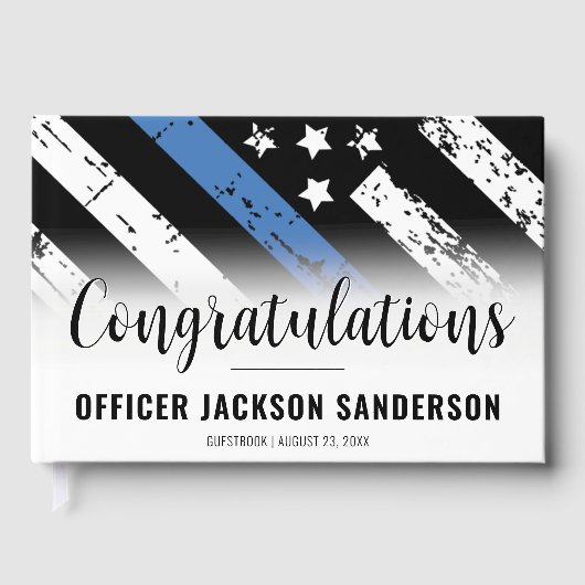 法執行警察署退職パーティー ゲストブック (正面)