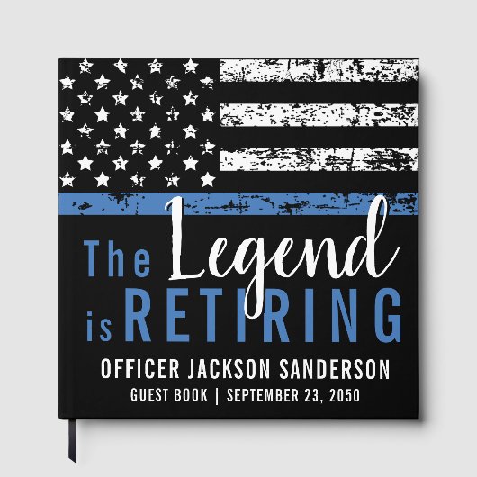 法執行警察署退職パーティー ゲストブック (正面)