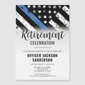 法執行警察署退職パーティー マグネット招待状 (正面)