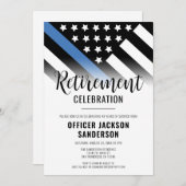 法執行警察署退職パーティー 招待状 (正面/裏面)