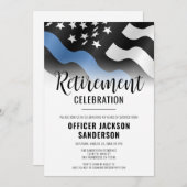 法執行警察署退職パーティー 招待状 (正面/裏面)