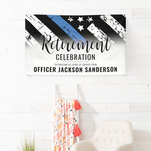 法執行警察署退職パーティー 横断幕 (インサイチュ)