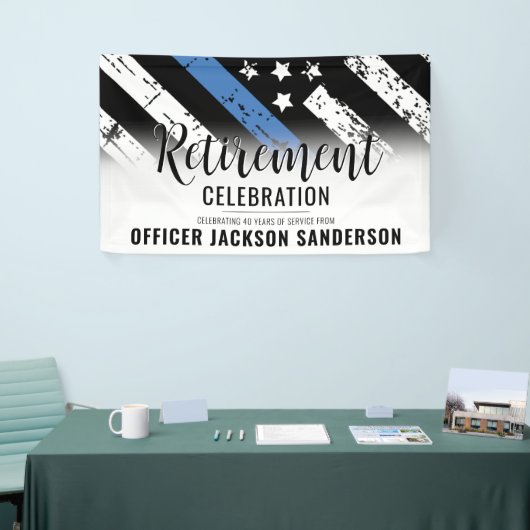 法執行警察署退職パーティー 横断幕 (トレードショー)