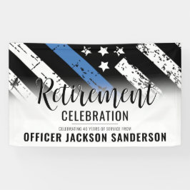 法執行警察署退職パーティー 横断幕