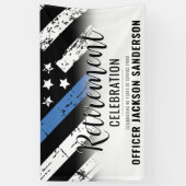 法執行警察署退職パーティー 横断幕 (縦)