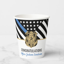 法執行警察署退職パーティー 紙コップ