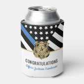 法執行警察署退職パーティー 缶クーラー (缶正面)