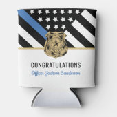 法執行警察署退職パーティー 缶クーラー (正面)