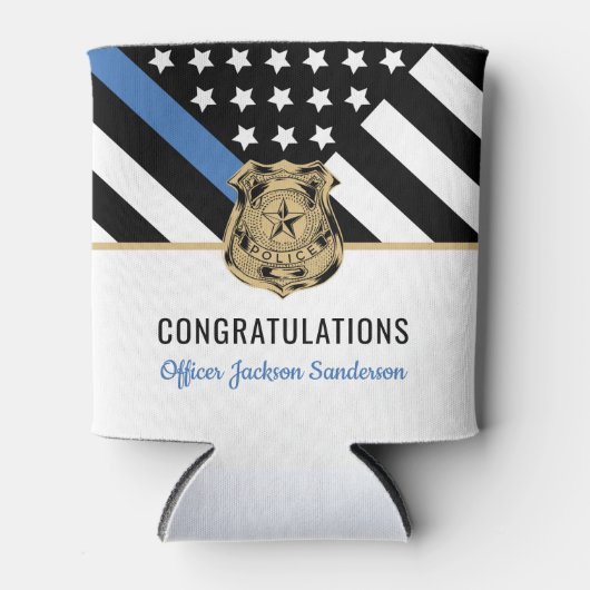 法執行警察署退職パーティー 缶クーラー (正面)