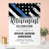 法執行警察退職パーティー歓迎 アクリルサイン (ウェディング)