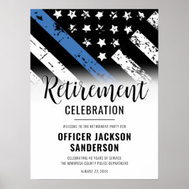 法執行警察退職パーティー歓迎 ポスター