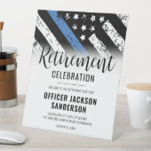 法執行警察退職パーティー歓迎 台座サイン (インサイチュ)