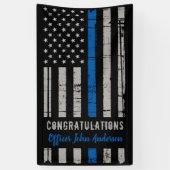 法執行退職警察シンブルーラインB 横断幕 (縦)