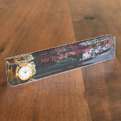 法執行部プライドカスタムアクリル デスクネームプレート (側面)