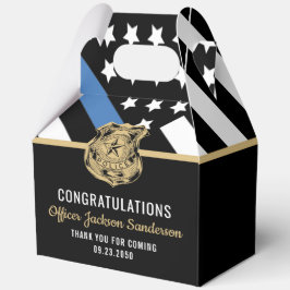 法執行青色線警察退職パーティー フェイバーボックス