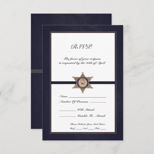 法執行 出欠カード (正面/裏面)