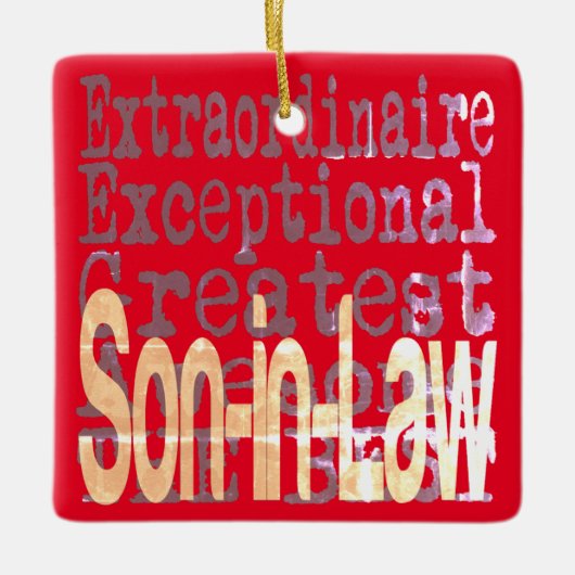 法外な息子 セラミックオーナメント (正面)