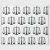 法学はかりで測学年の司法デザイン ラッピングペーパー (フラット)