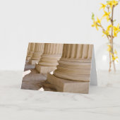 法学位の柱に対するお祝い カード (黄色い花)