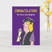 法学士おめでとう カード (黄色い花)