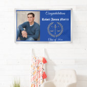 法学大学院バナはかりで測ーおめでとう 横断幕 (インサイチュ)