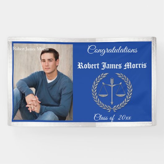 法学大学院バナはかりで測ーおめでとう 横断幕 (横)