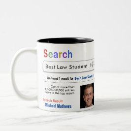 法学生おもしろいのカスタム最高のSearch Gift Mag ツートーンマグカップ