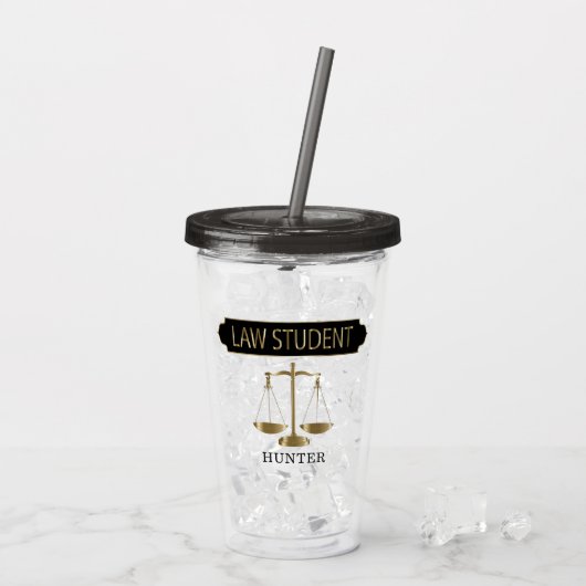 法学生 – パーソナライズ アクリルタンブラー (アイス裏面)