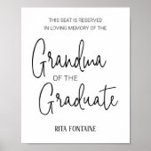 法学院指定席のおばあちゃん ポスター (正面)