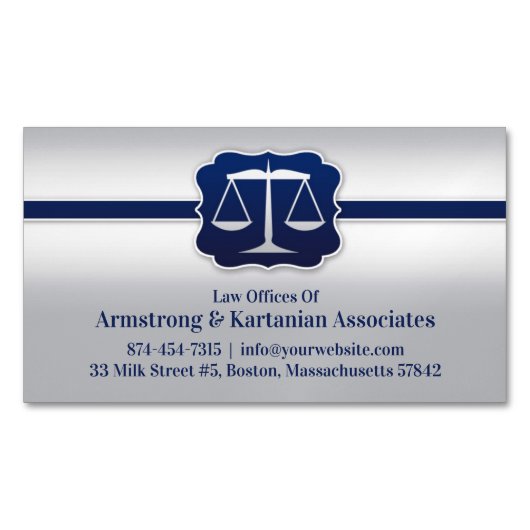 法尺度 マグネット名刺 (正面)