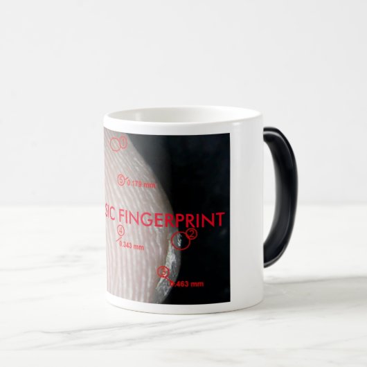 法廷の指紋の変形させるマグ モーフィングマグカップ (正面右)