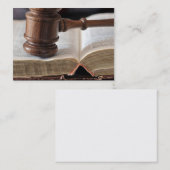 法廷の決定の名刺 名刺 (正面/裏面)
