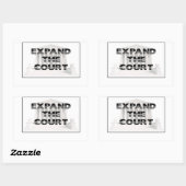 法廷を拡大する 長方形シール (シート)