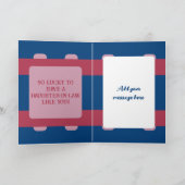 法廷写真名ブルーピンクの素晴らしい娘 カード (内部)