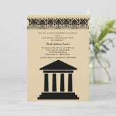 法廷卒業党招待状 招待状 (スタンド正面)