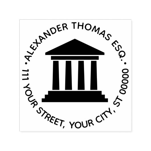 法廷弁護士法廷裁判官NF氏名 セルフインキングスタンプ (デザイン)