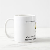 法廷記者がコーヒーおよび茶を攻撃する時おもしろい コーヒーマグカップ (左)