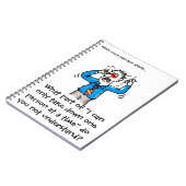 法廷記者が攻撃する時おもしろい(人) ノートブック (左側)