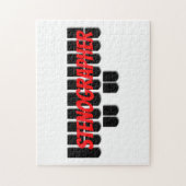 法廷記者のための速記者のStenoの鍵 ジグソーパズル (縦)