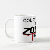 法廷記者のゾンビ コーヒーマグカップ (左)