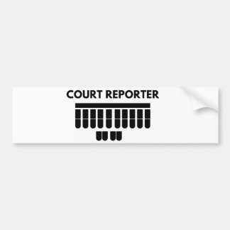 法廷記者のバンパーステッカー バンパーステッカー