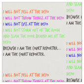 法廷記者の気性の癇癪の技術DIYの生地 ファブリック (クローズアップ)