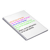 法廷記者の気性の癇癪 ノートブック (右側)