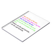 法廷記者の気性の癇癪 ノートブック (左側)